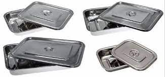 Surgical tray with cover SS