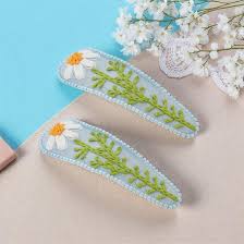 Handmade Embroidered Daisy Hai - Test